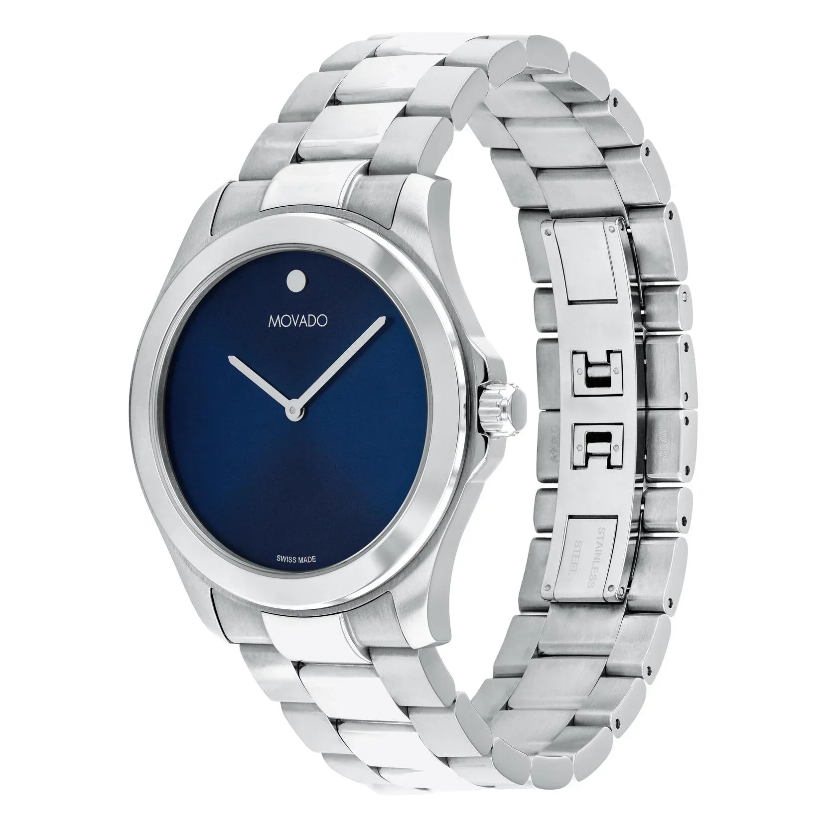0607718 Reloj Movado Challenger de hombre pulsera de metal - Image 3