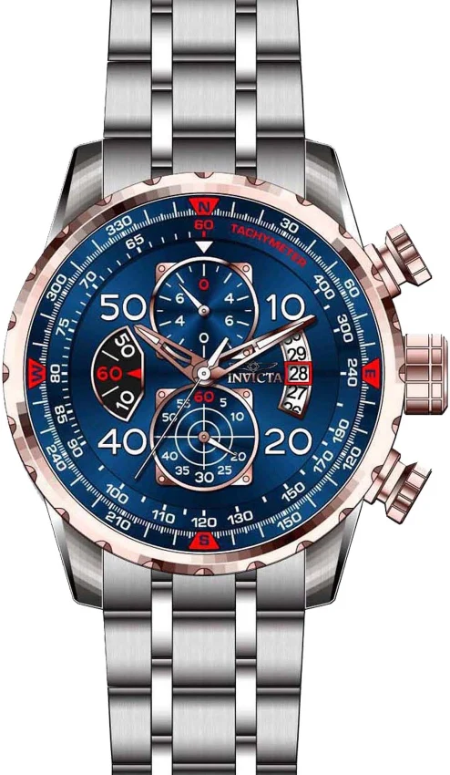 Invicta Aviator Reloj para Hombre Pulsera de Acero Inoxidable - Image 10