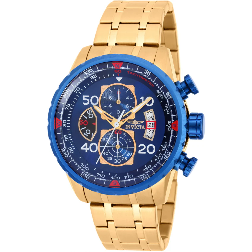Invicta Aviator Reloj para Hombre Pulsera de Acero Inoxidable - Image 12