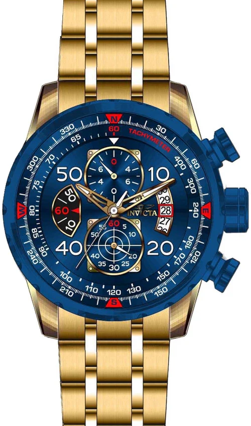 Invicta Aviator Reloj para Hombre Pulsera de Acero Inoxidable - Image 15