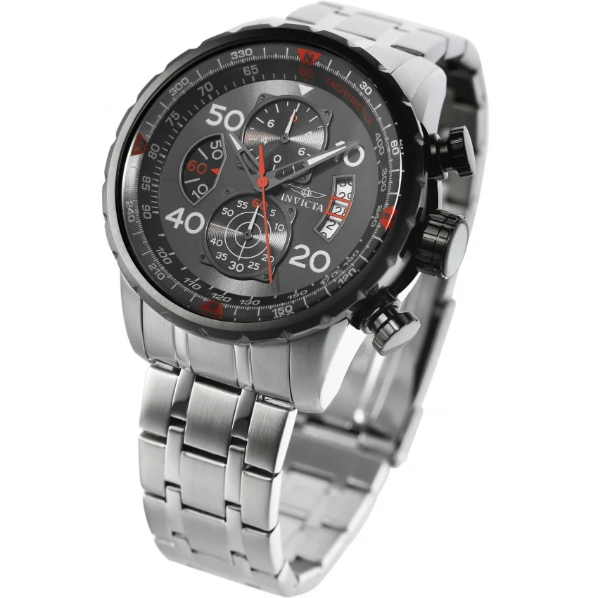 Invicta Aviator Reloj para Hombre Pulsera de Acero Inoxidable - Image 3