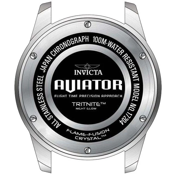 Invicta Aviator Reloj para Hombre Pulsera de Acero Inoxidable - Image 5