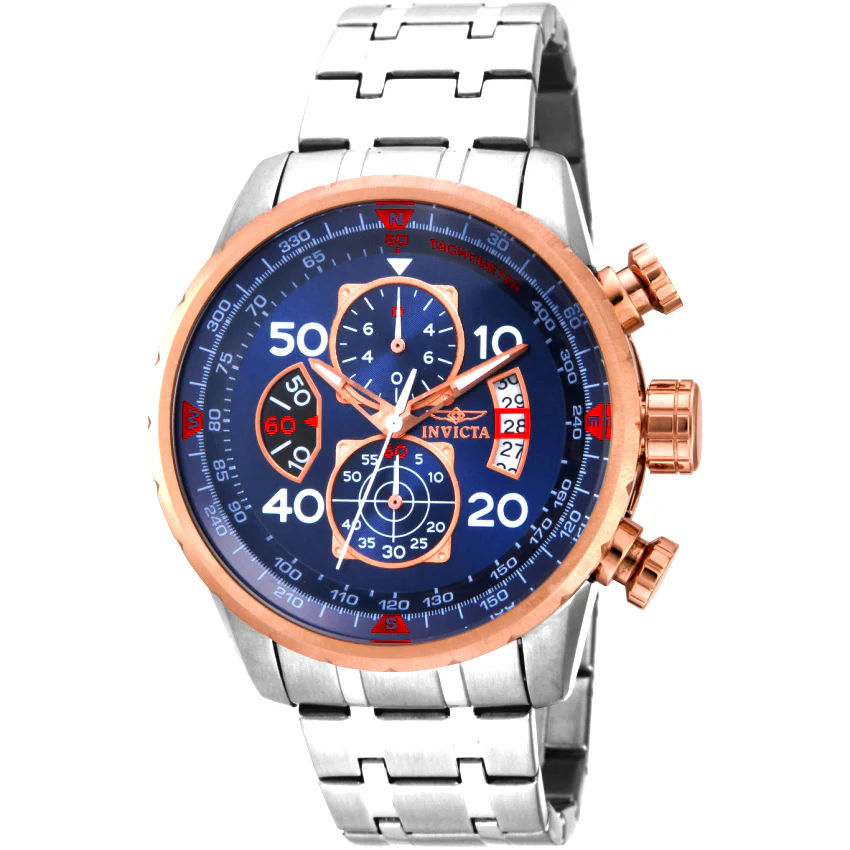 Invicta Aviator Reloj para Hombre Pulsera de Acero Inoxidable - Image 7