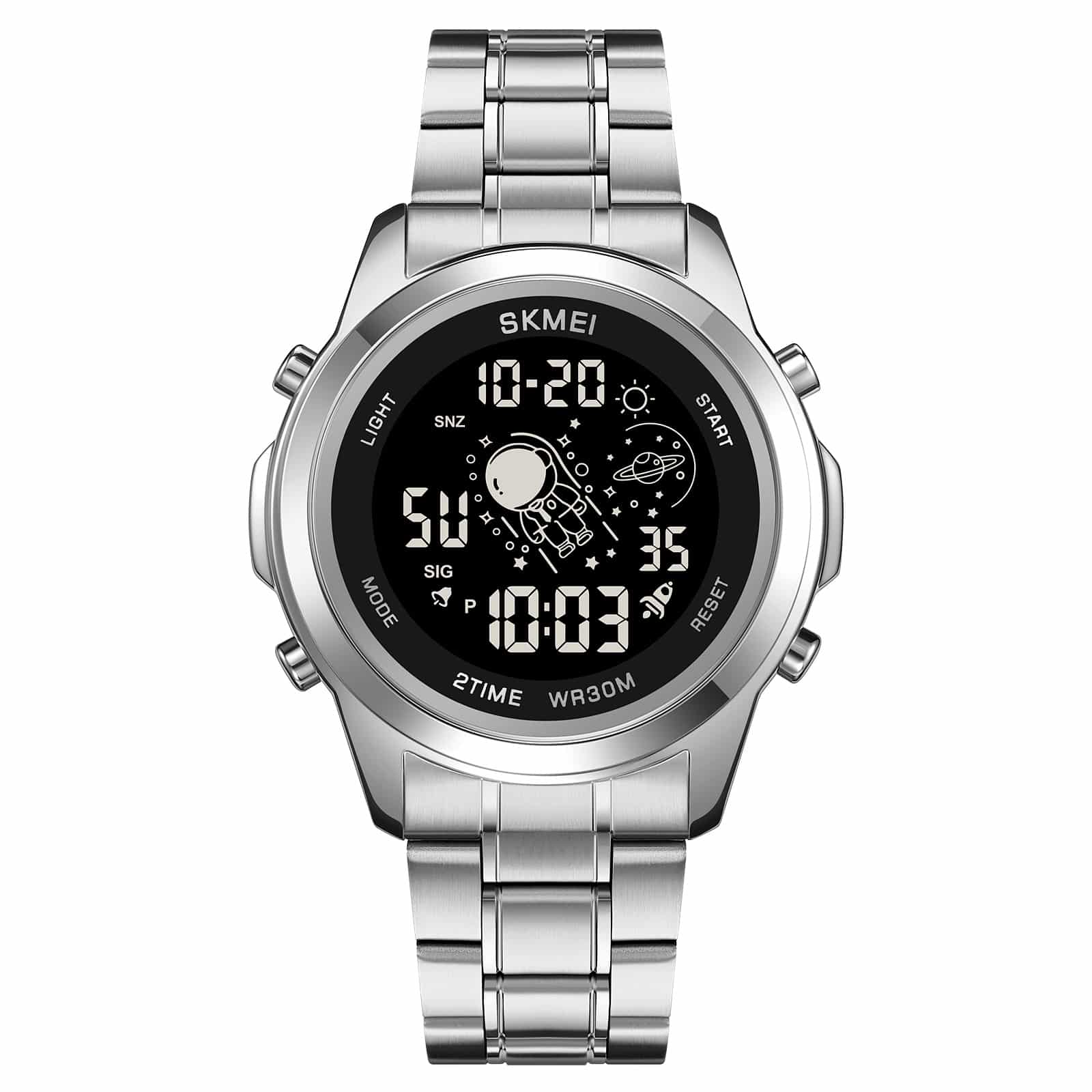 2019 Skmei para hombre pulsera de acero inoxidable - Image 3