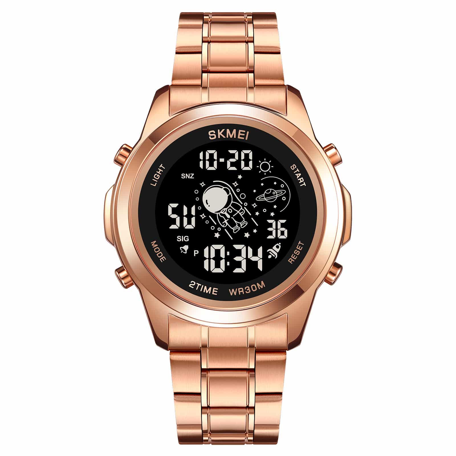 2019 Skmei para hombre pulsera de acero inoxidable - Image 4