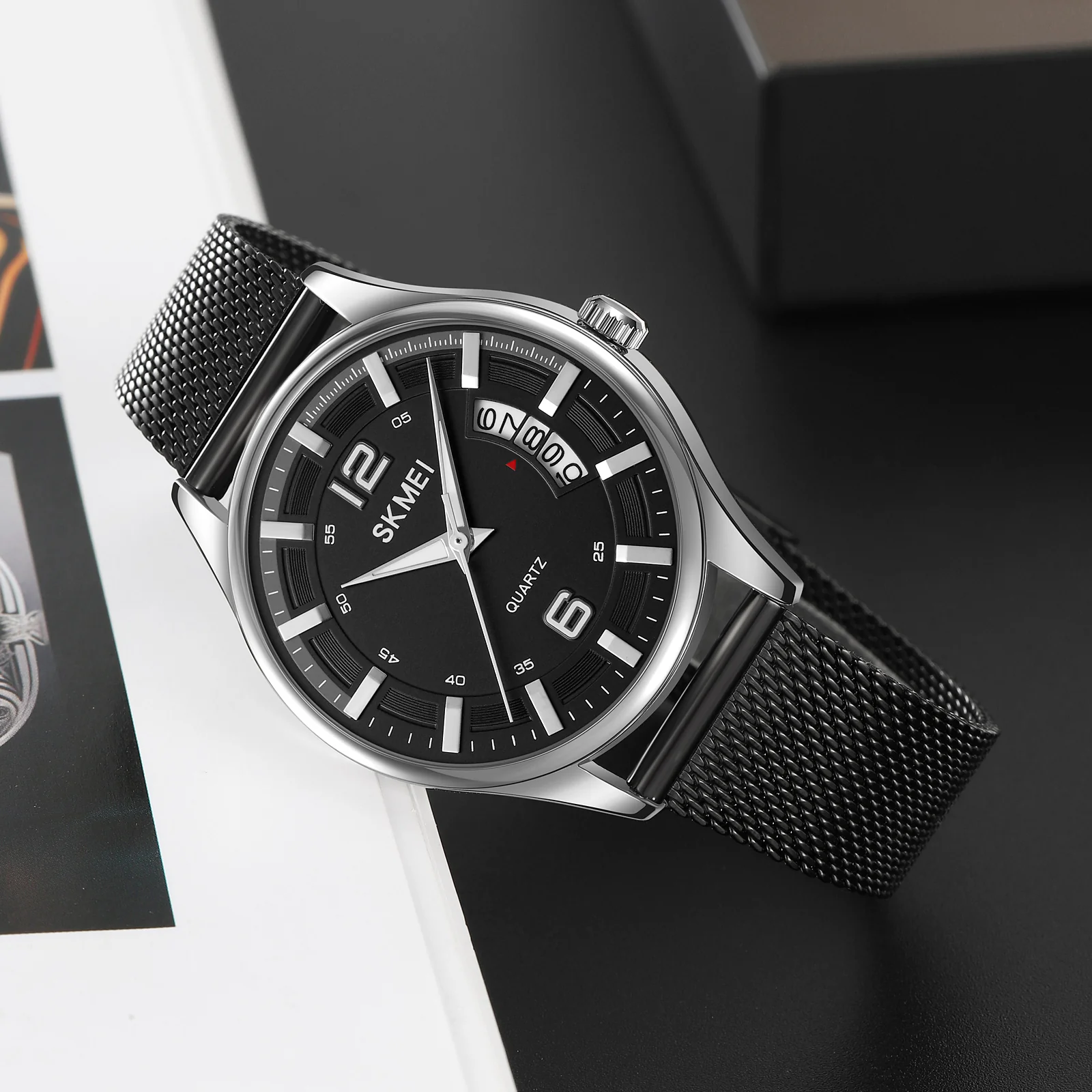 2046 Skmei para hombre pulsera Mesh - Image 12