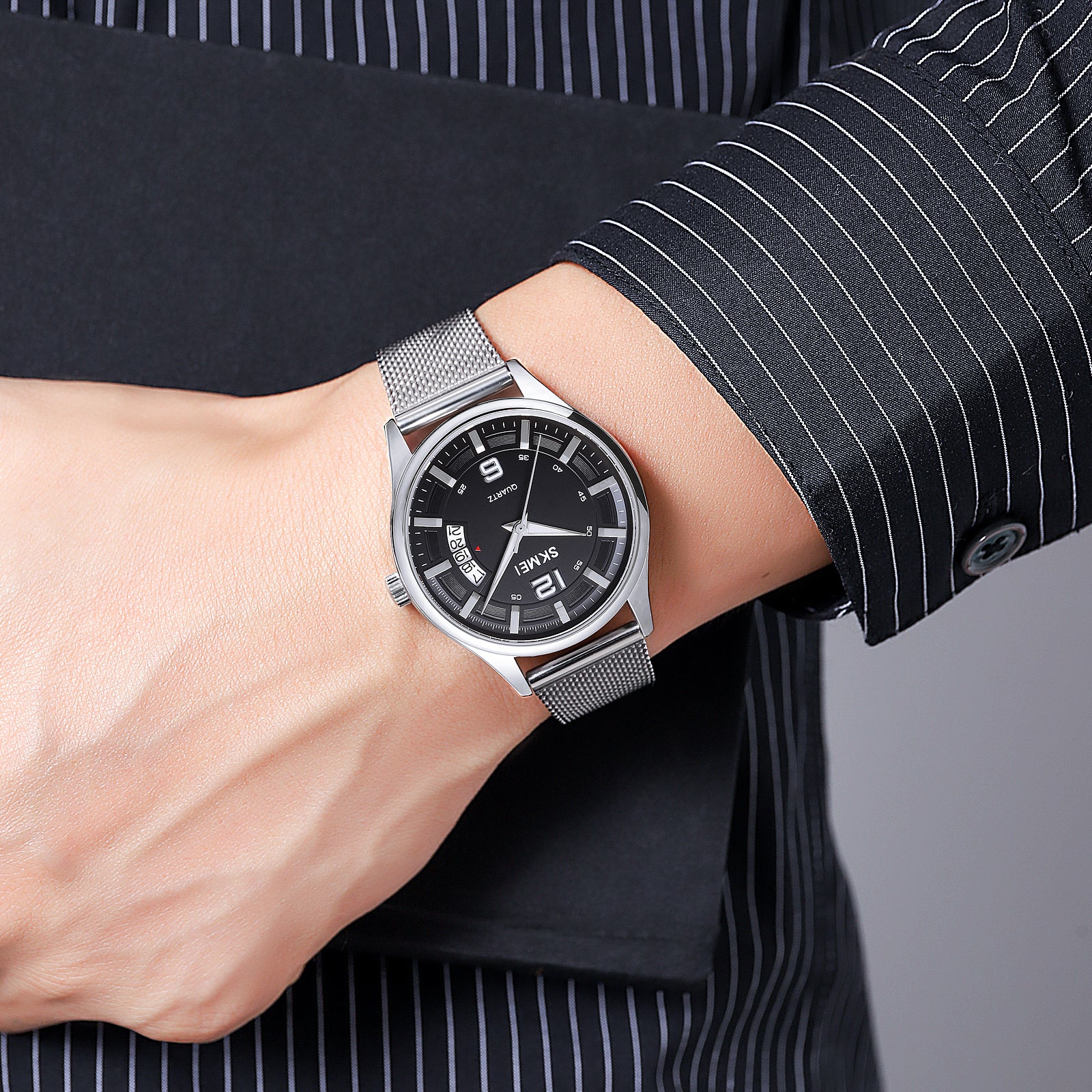 2046 Skmei para hombre pulsera Mesh - Image 16