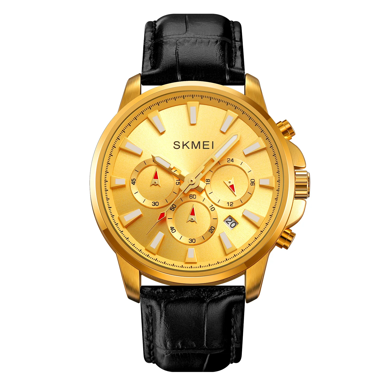 2071 SKMEI para hombre pulsera de cuero - Image 10