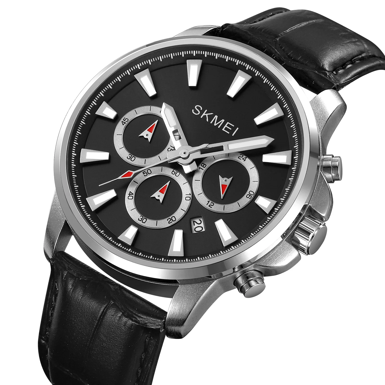2071 SKMEI para hombre pulsera de cuero - Image 16