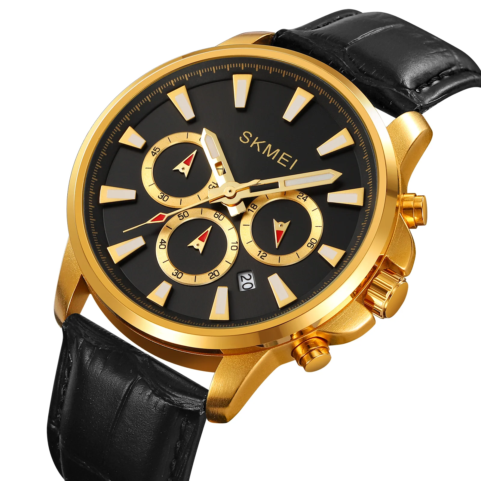 2071 SKMEI para hombre pulsera de cuero - Image 6