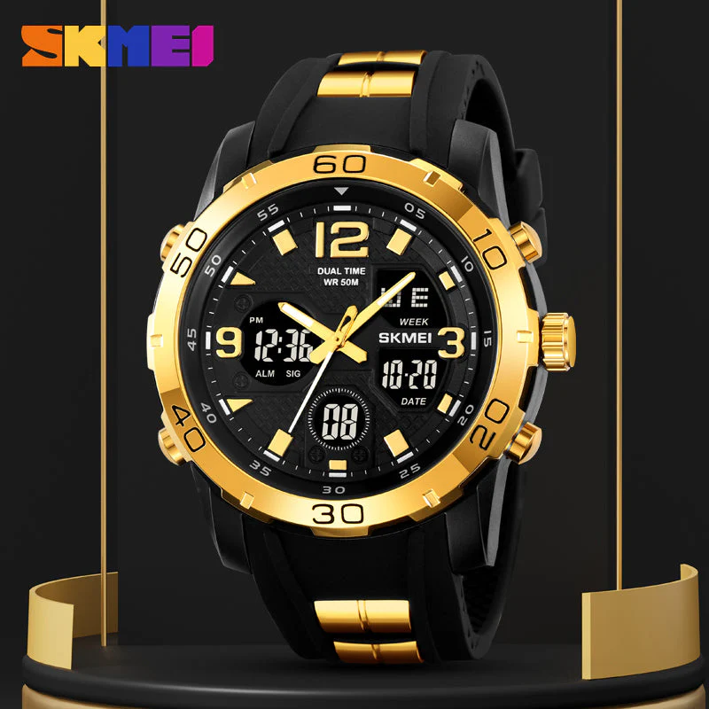 2102 Reloj Skmei pulsera de caucho para hombre - Image 3