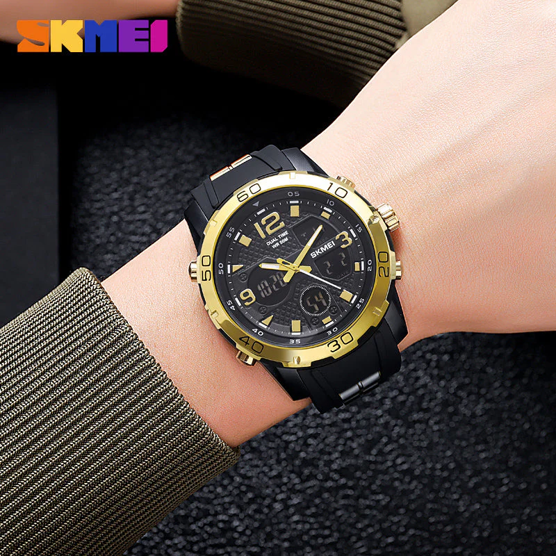 2102 Reloj Skmei pulsera de caucho para hombre - Image 5