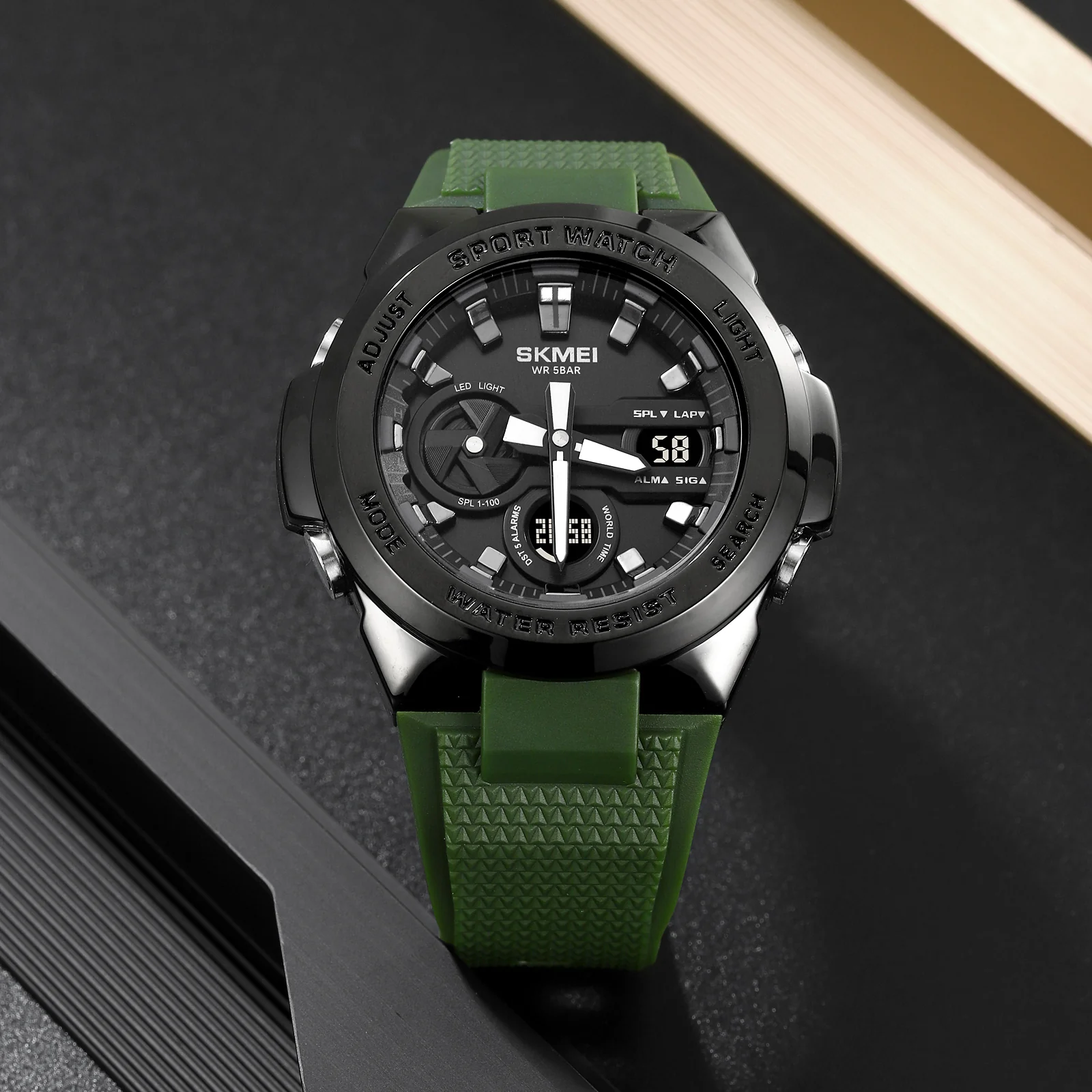 2105 Skmei reloj deportivo para hombre doble hora - Image 4