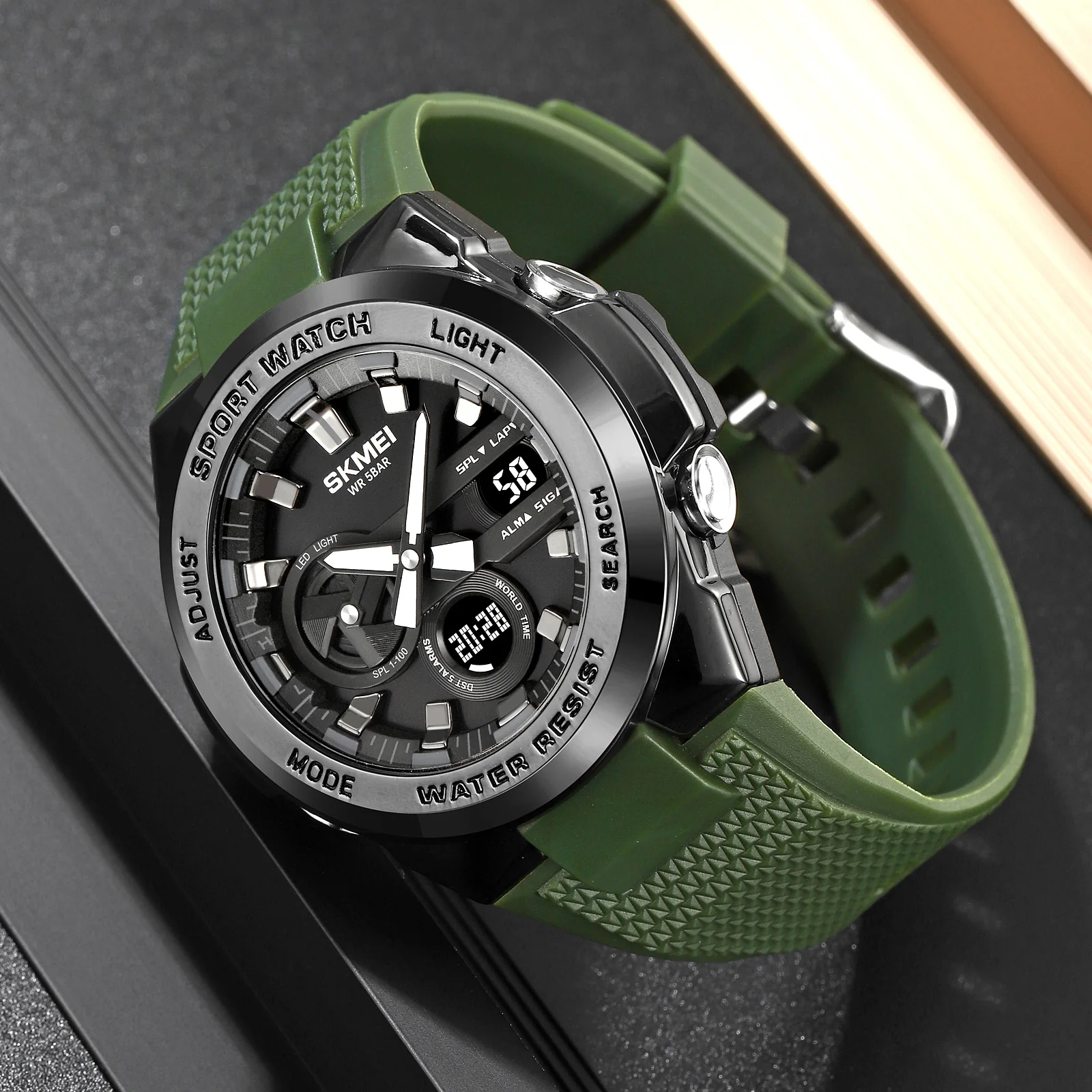 2105 Skmei reloj deportivo para hombre doble hora - Image 7