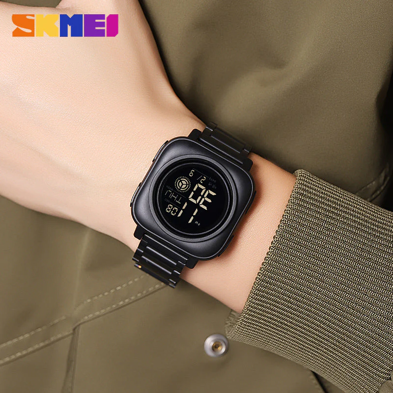 2131 Reloj Skmei para hombre pulsera de metal - Image 9