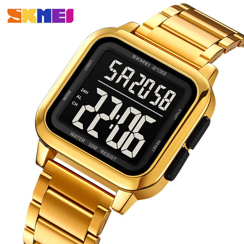 2133 Reloj Skmei para caballero pulsera de metal - Image 10