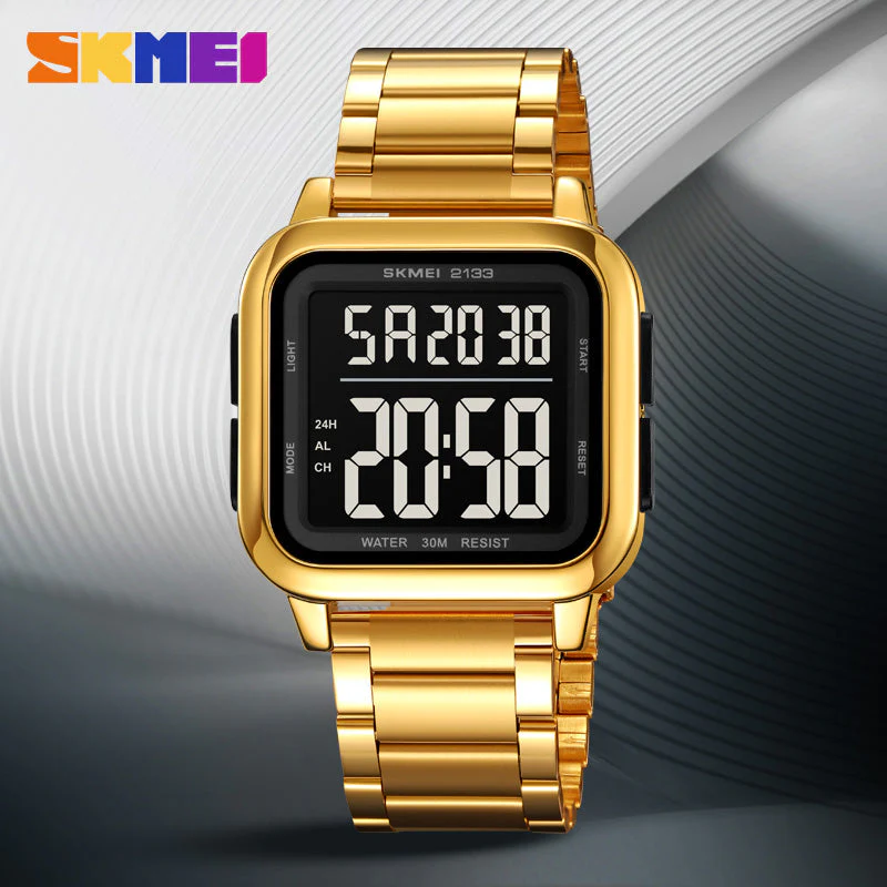 2133 Reloj Skmei para caballero pulsera de metal - Image 2