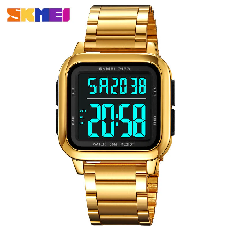 2133 Reloj Skmei para caballero pulsera de metal - Image 9