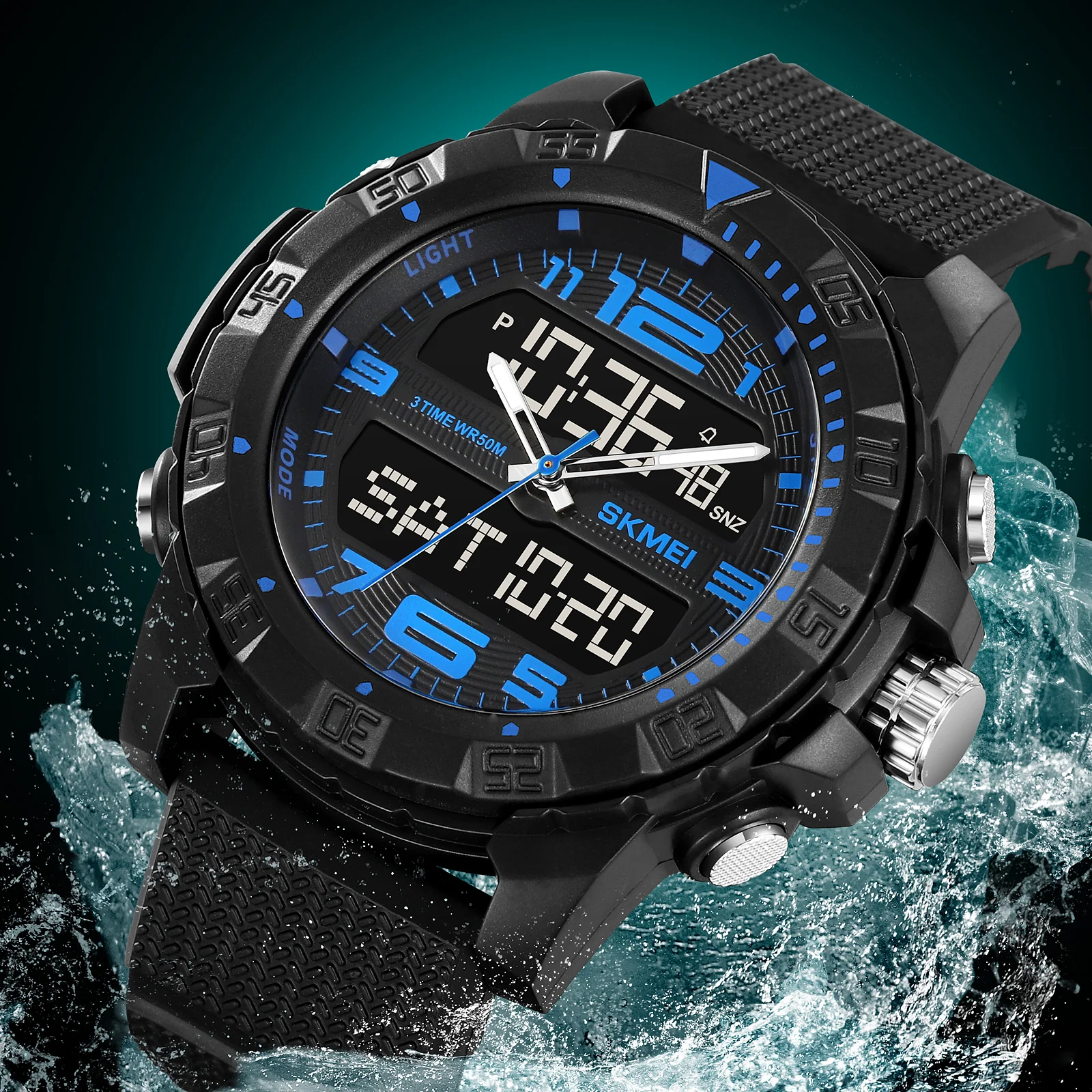 2162 Skmei para hombre reloj doble hora - Image 12