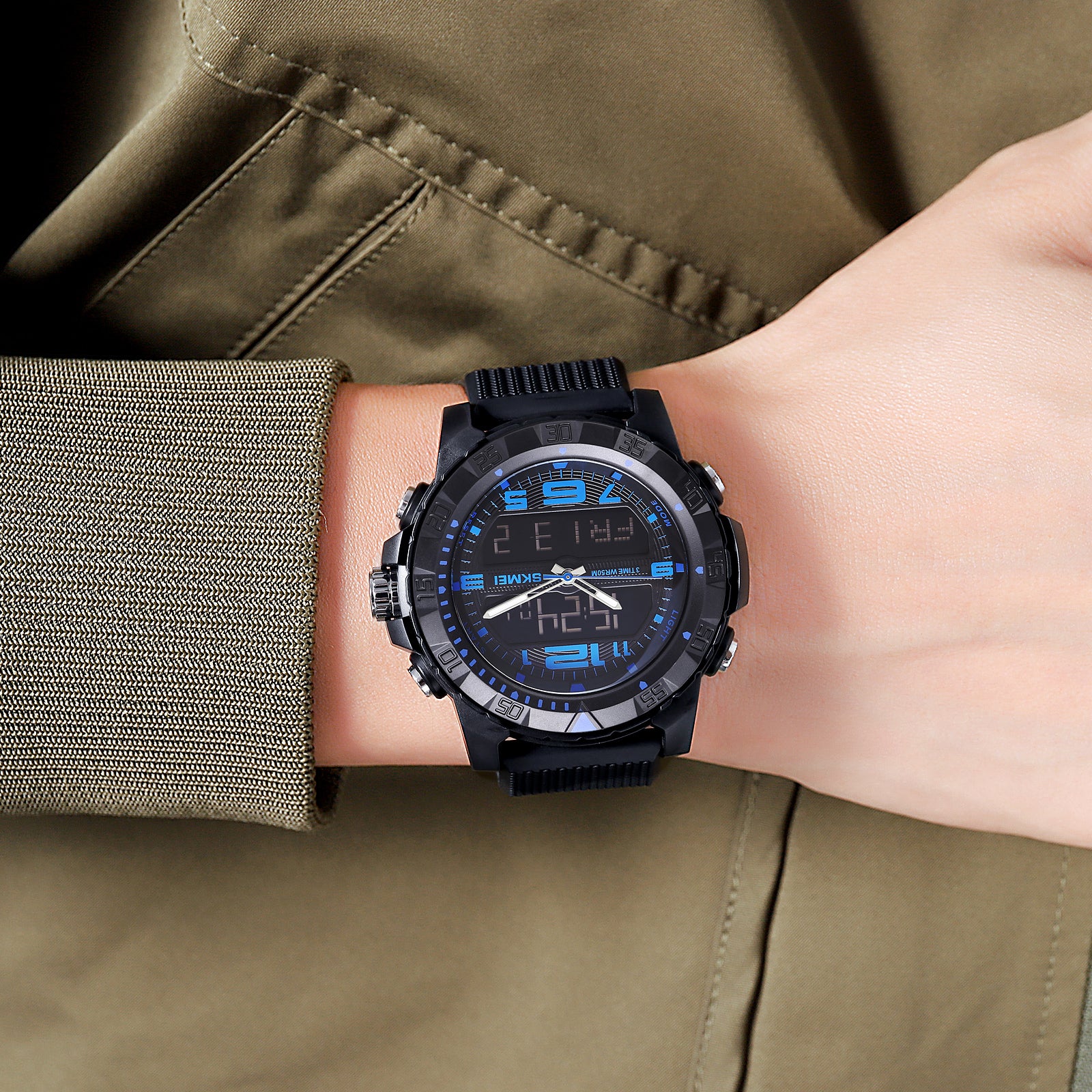 2162 Skmei para hombre reloj doble hora - Image 17