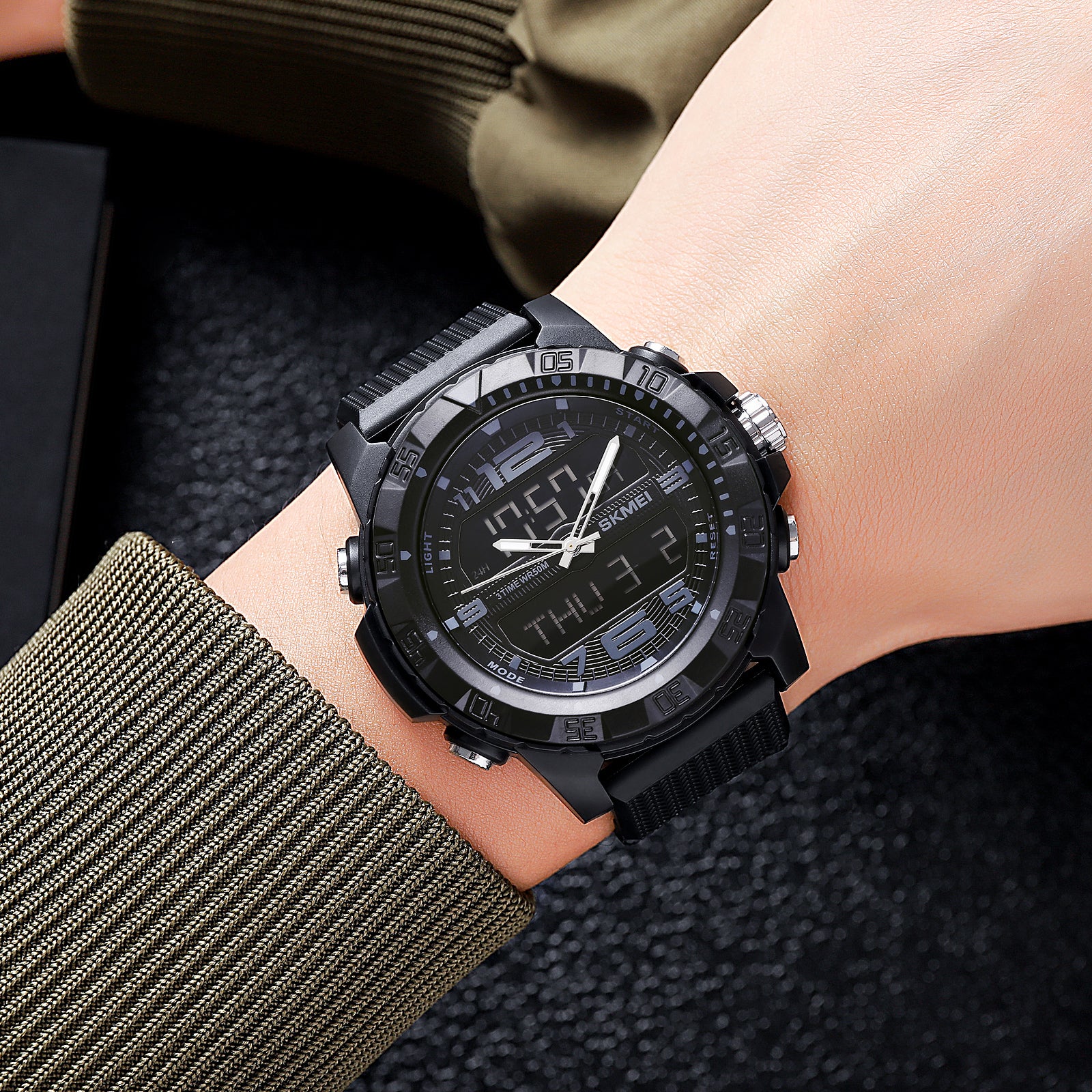 2162 Skmei para hombre reloj doble hora - Image 2