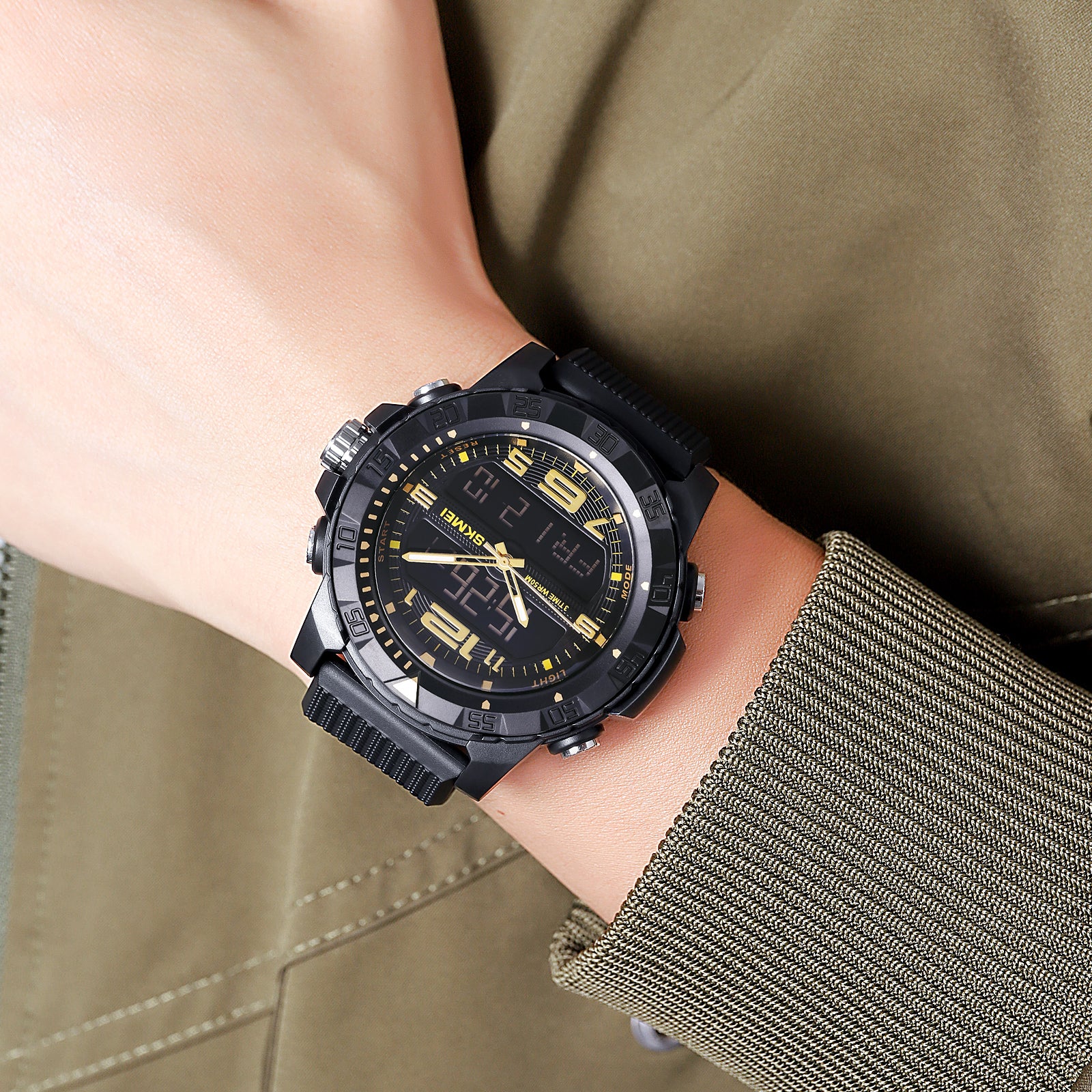 2162 Skmei para hombre reloj doble hora - Image 25