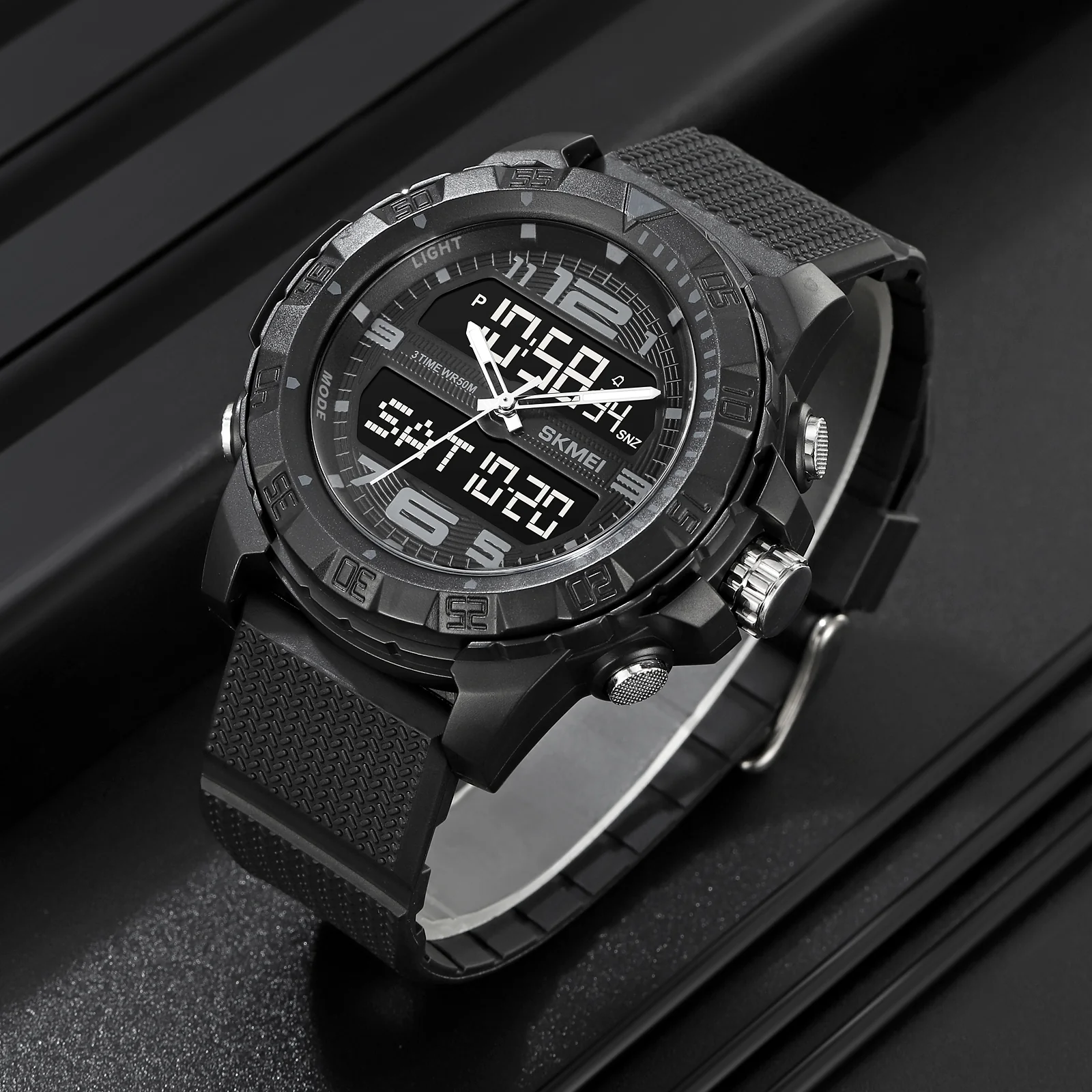 2162 Skmei para hombre reloj doble hora - Image 9