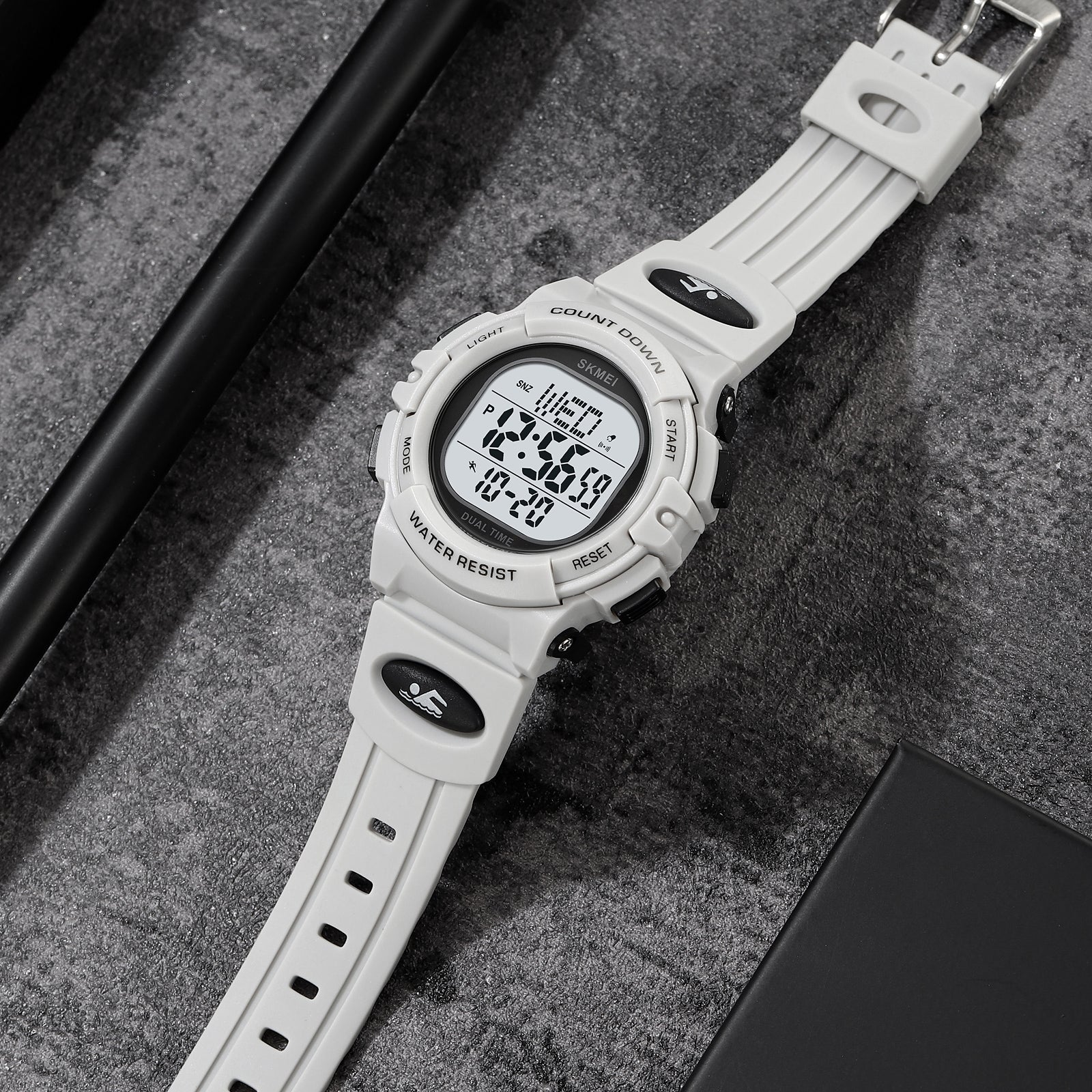2164 Skmei reloj digital para hombre pulser de resina - Image 40