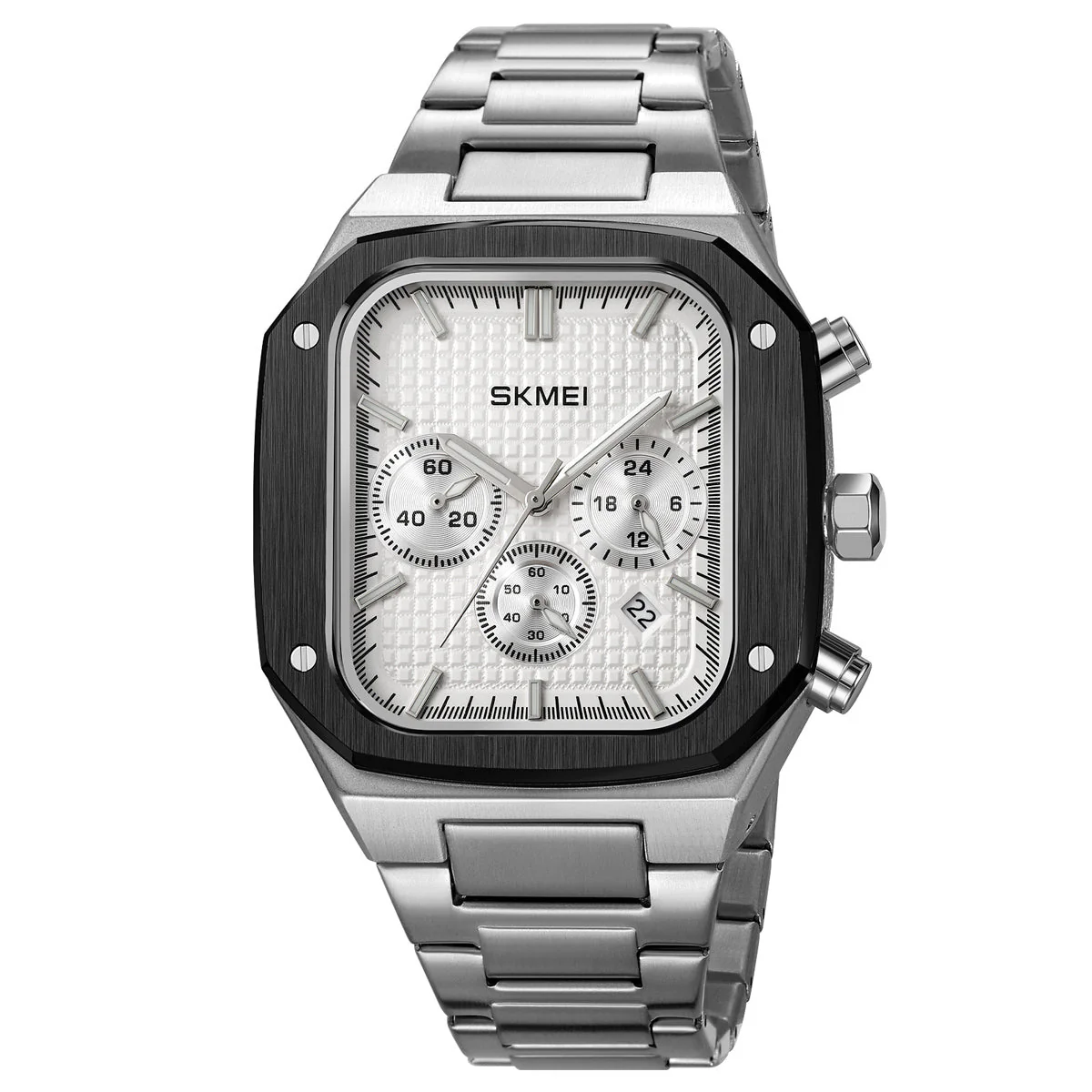 2201 Reloj Skmei para caballero pulsera de metal inoxidable - Image 13