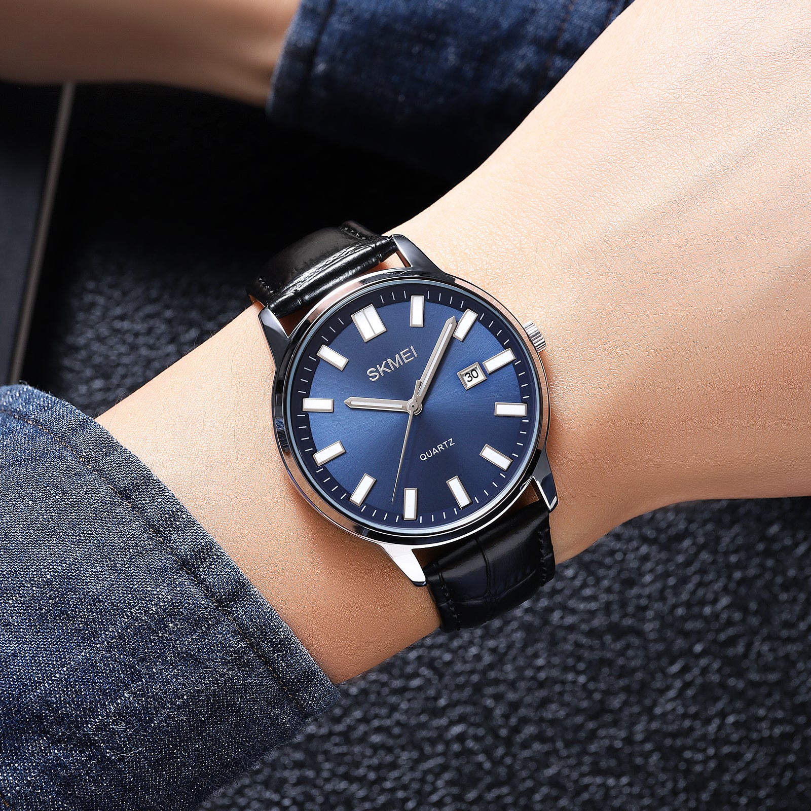 2252 Reloj SKMEI para hombre pulsera de cuero - Image 20