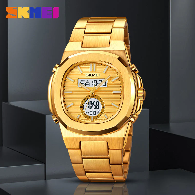 2279 Reloj Skmei para caballero pulsera de acero inoxidable - Image 2