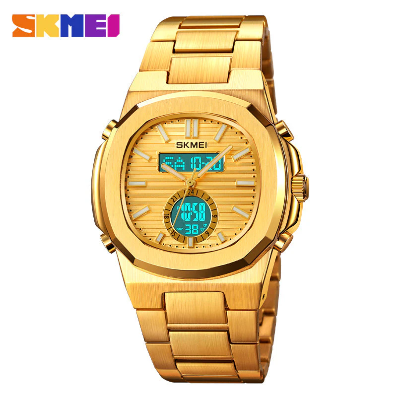 2279 Reloj Skmei para caballero pulsera de acero inoxidable - Image 5