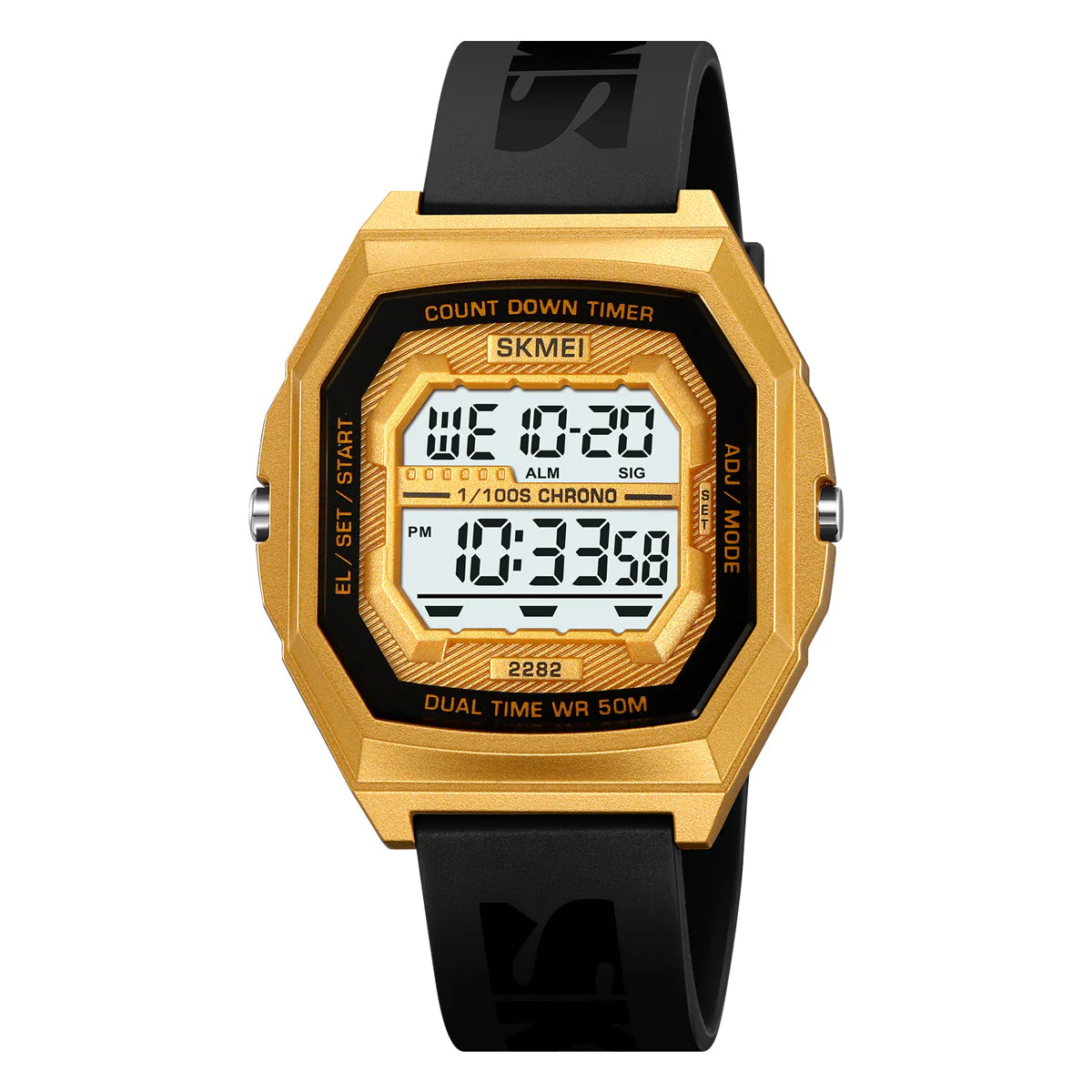 2282 Reloj Skmei para caballero pulsera de caucho - Image 6