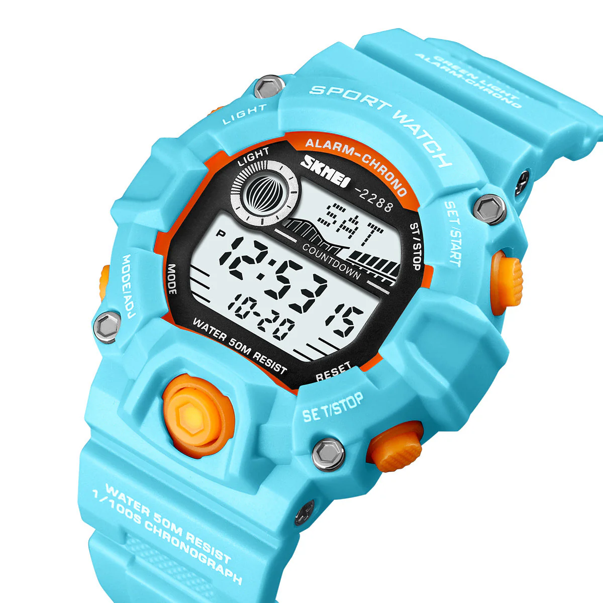 2288 Reloj Skmei infantil pulsera de caucho digital - Image 7