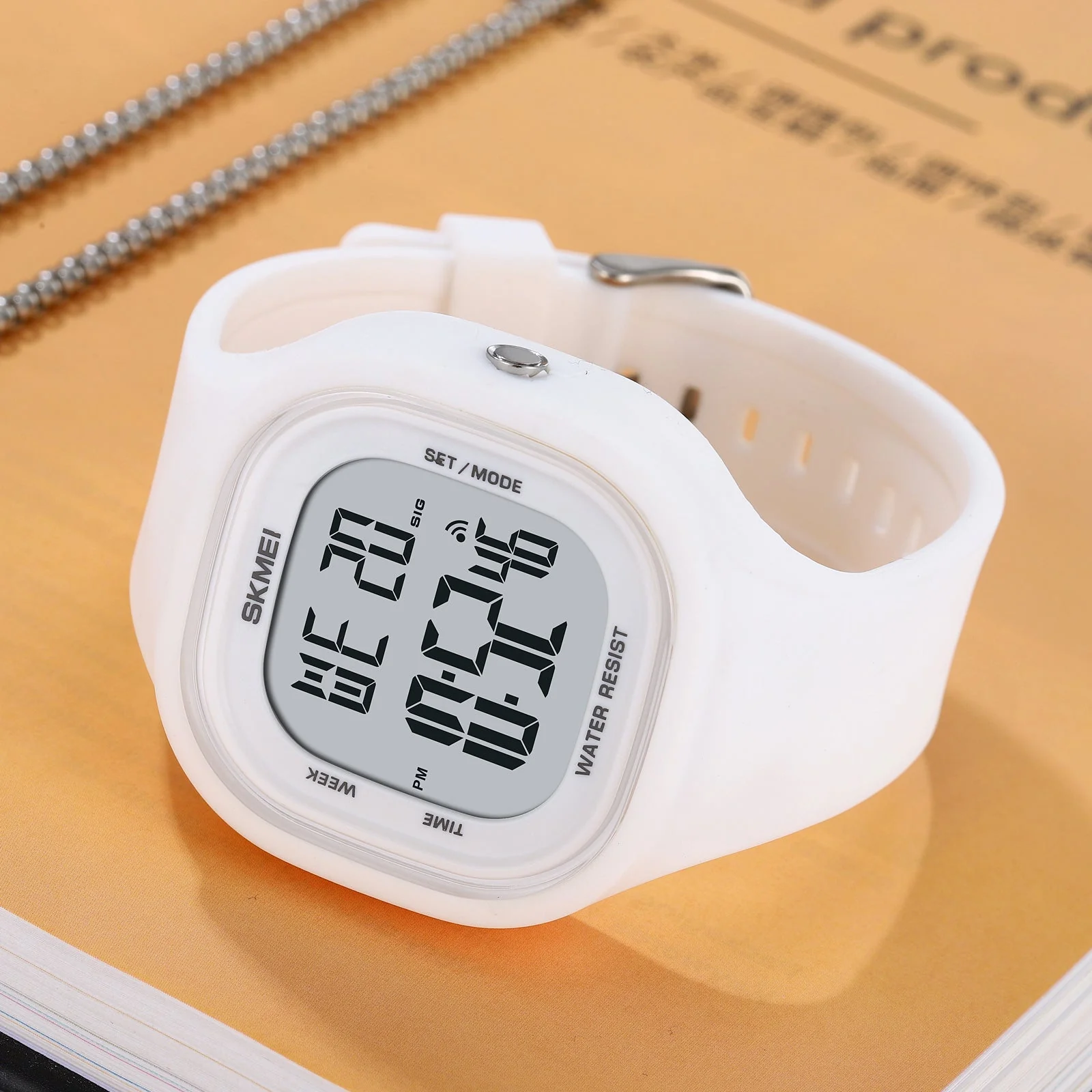2290 Reloj Skmei para mujer pulsera de caucho - Image 23