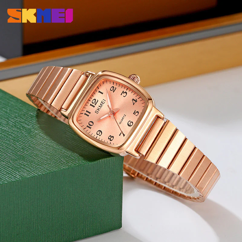 2292 Reloj Skmei para mujer pulsera de metal - Image 2