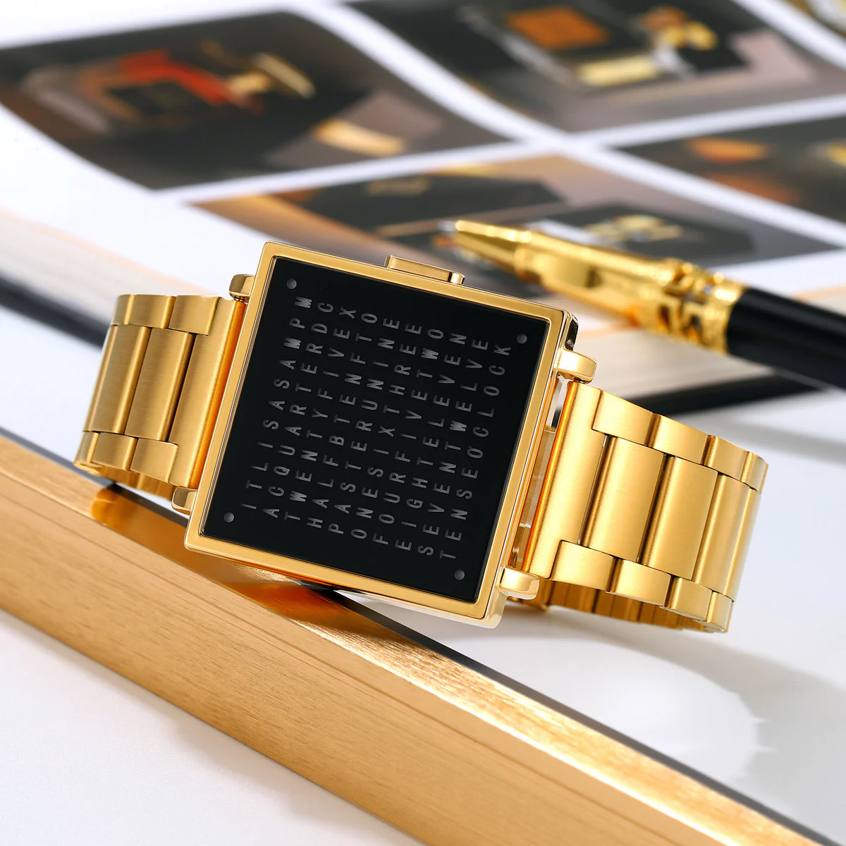 2312 Reloj Skmei Unisex digital pulsera de metal - Image 3