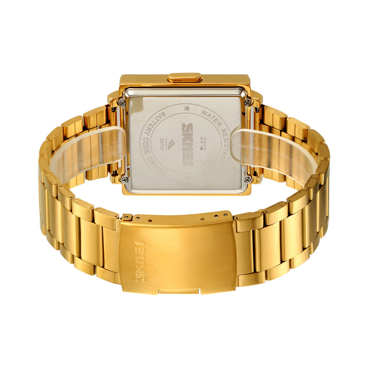 2312 Reloj Skmei Unisex digital pulsera de metal - Image 6