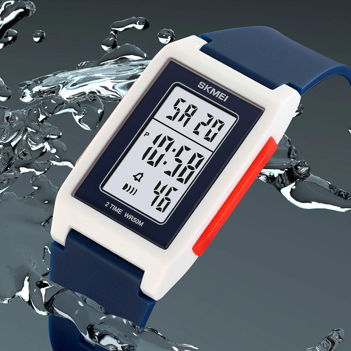 2321 Reloj Skmei para hombre pulsera de caucho - Image 3