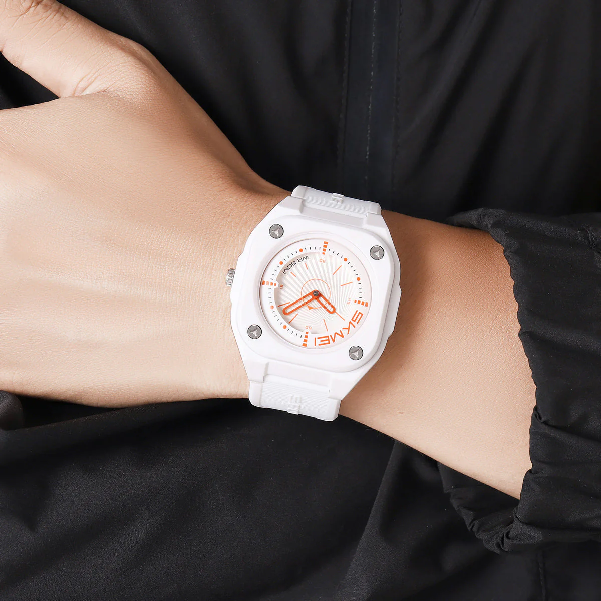 2329 Reloj Skmei para caballero pulsera de goma - Image 3