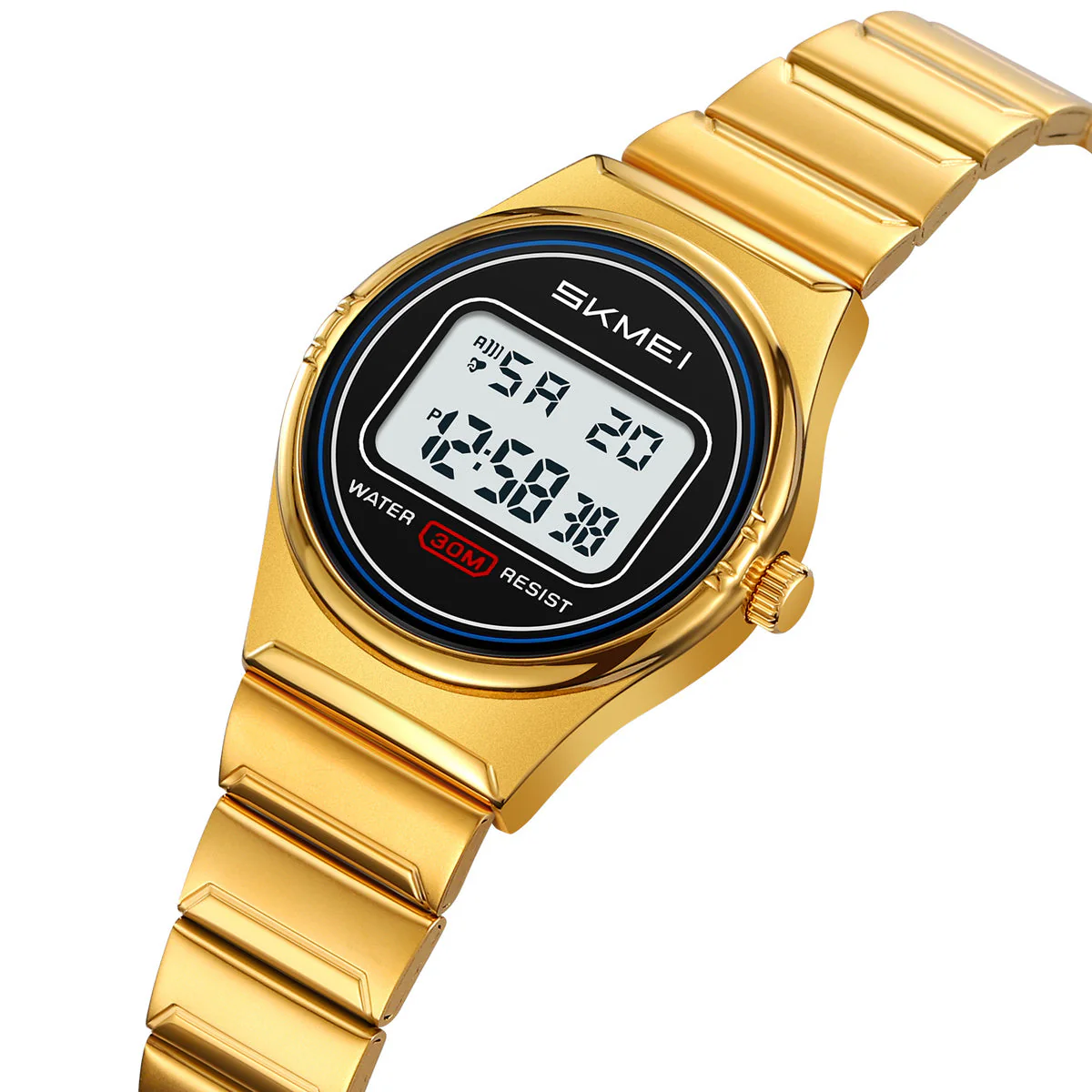2338 Reloj Skmei para señorita pulsera de metal digital - Image 11