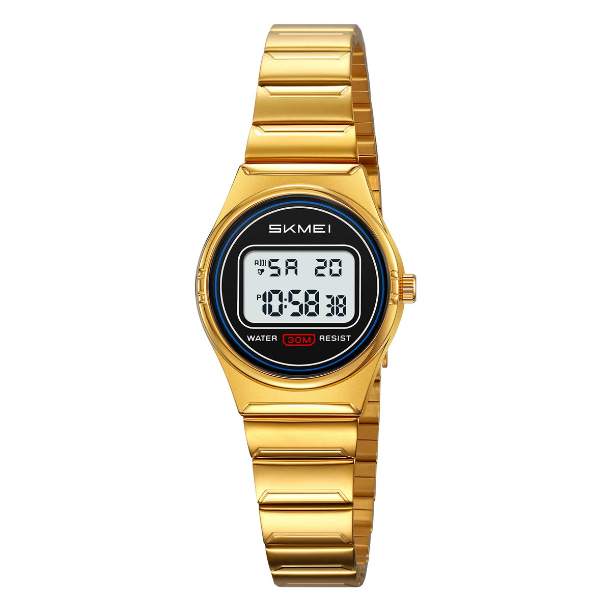 2338 Reloj Skmei para señorita pulsera de metal digital - Image 12