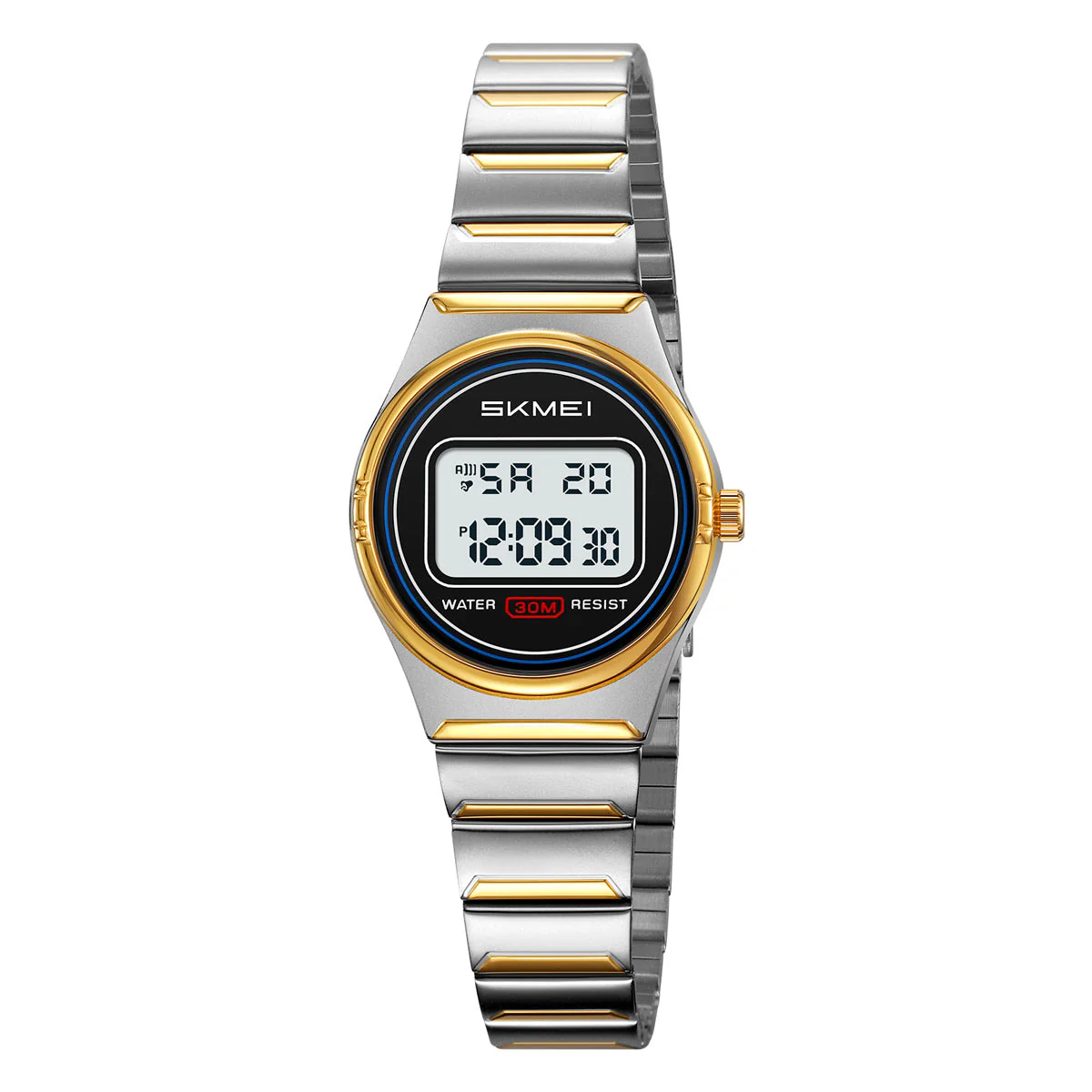 2338 Reloj Skmei para señorita pulsera de metal digital - Image 13