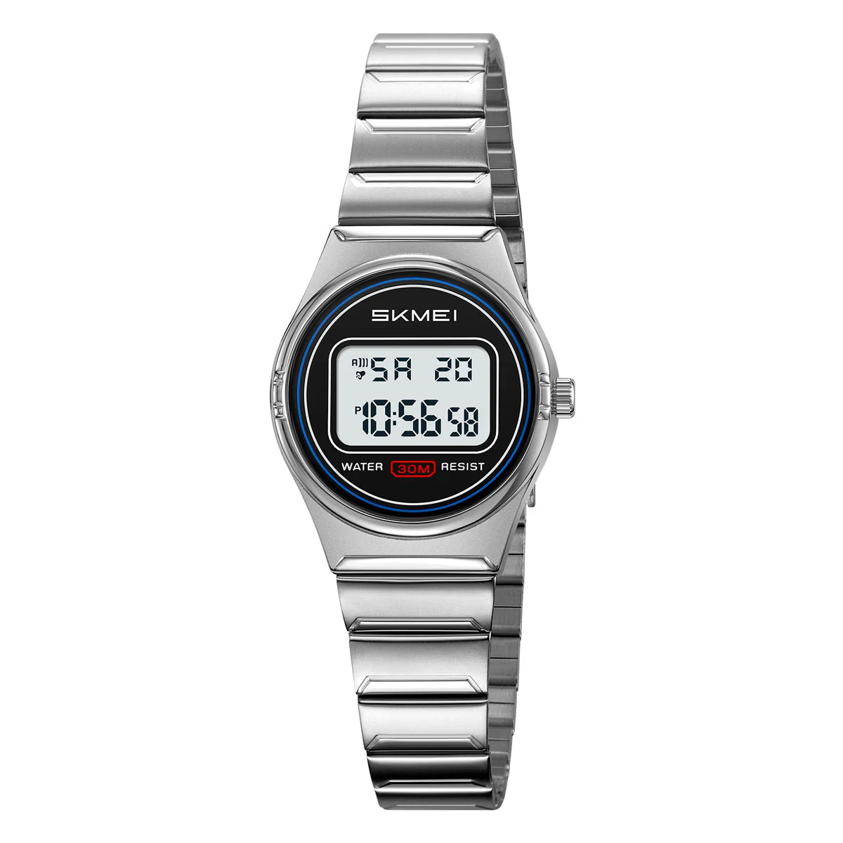 2338 Reloj Skmei para señorita pulsera de metal digital - Image 14