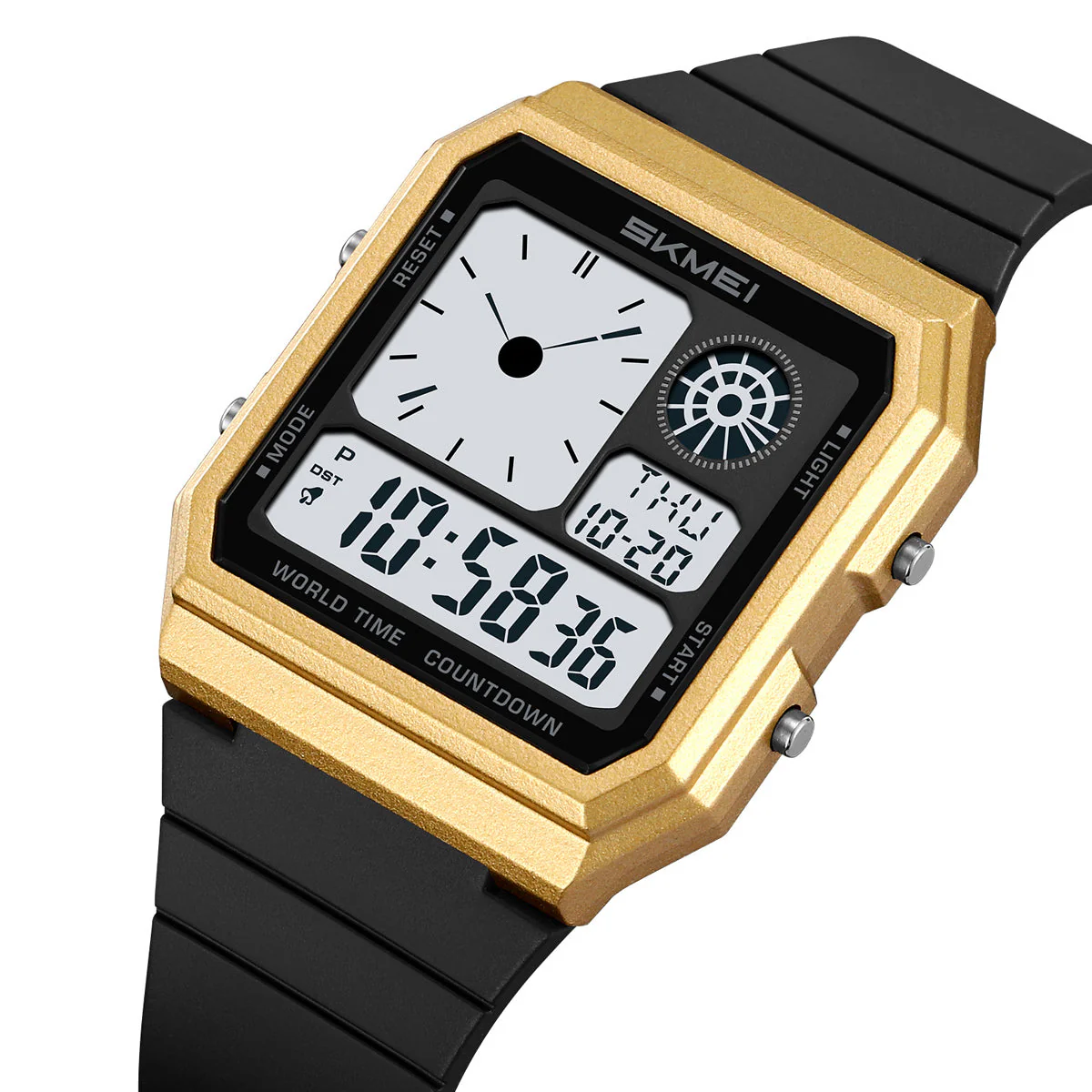 2347 Reloj para caballero pulsera de goma digital - Image 11