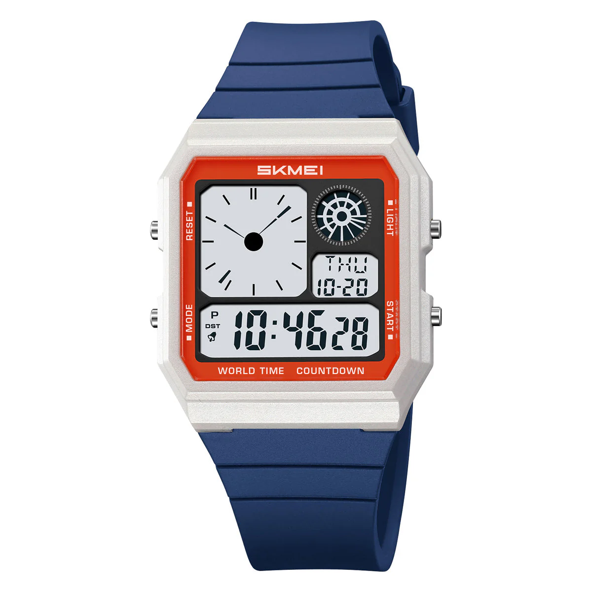 2347 Reloj para caballero pulsera de goma digital - Image 14