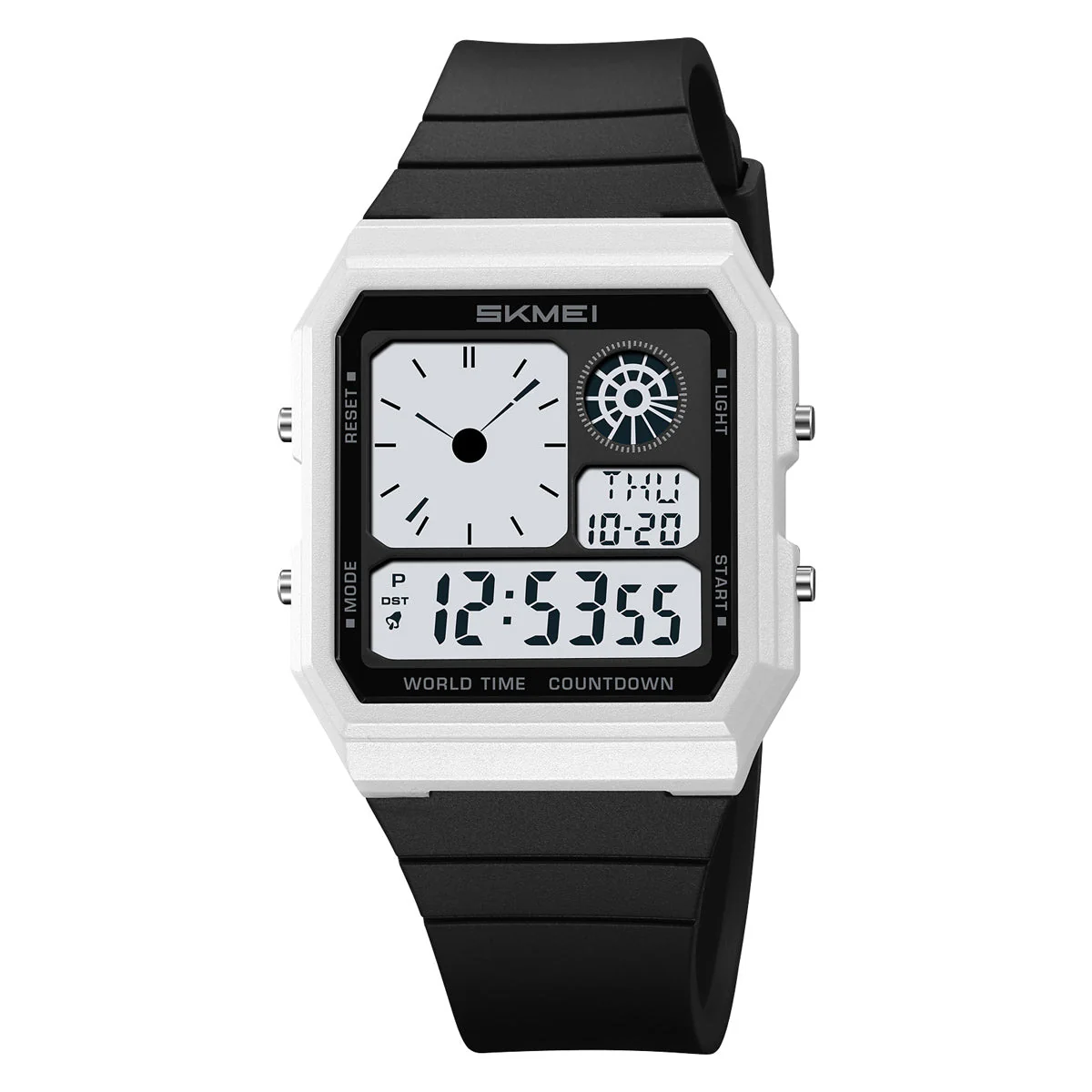 2347 Reloj para caballero pulsera de goma digital - Image 15