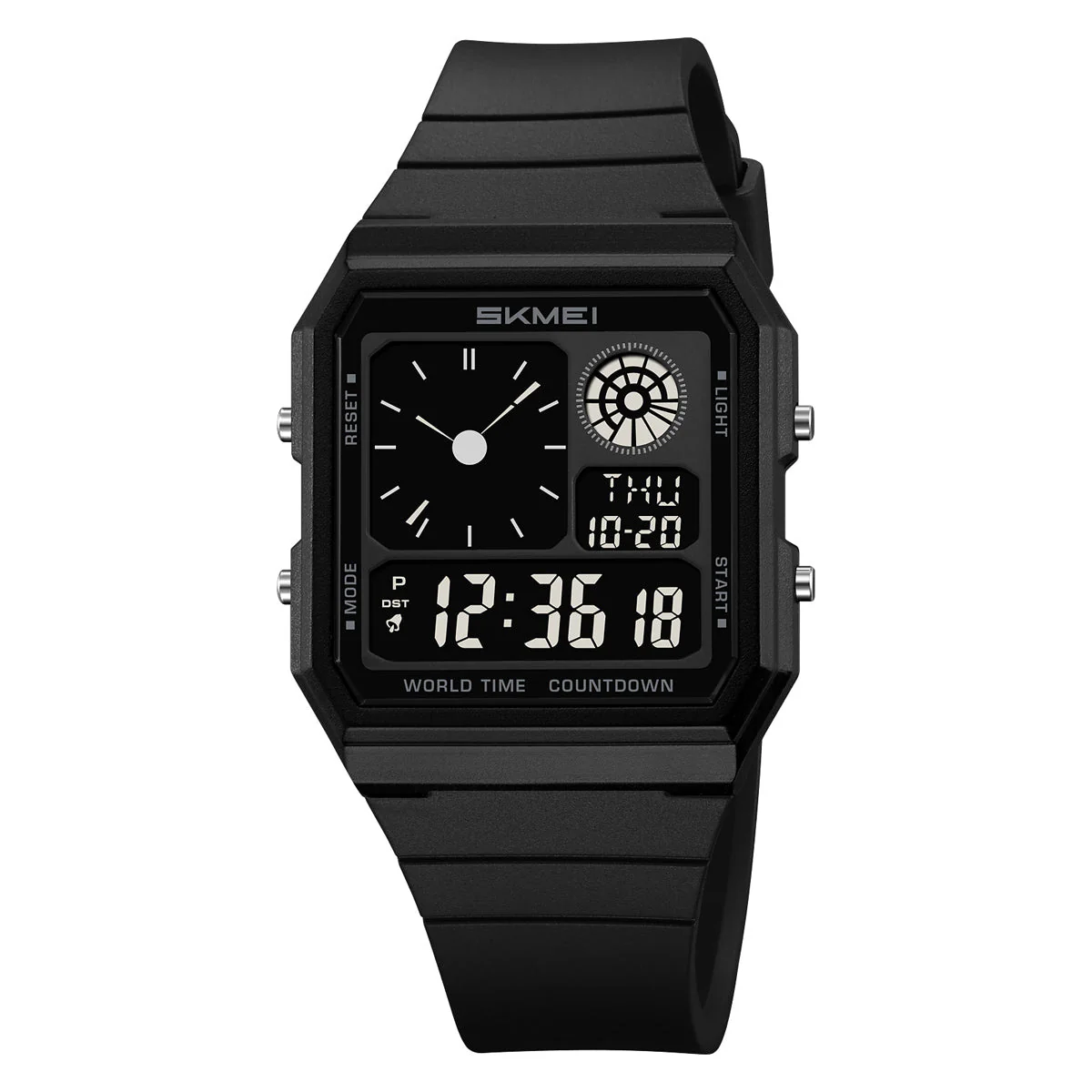 2347 Reloj para caballero pulsera de goma digital - Image 17