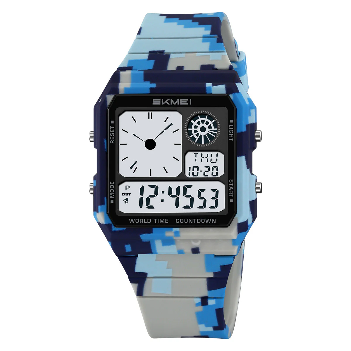 2347 Reloj para caballero pulsera de goma digital - Image 19