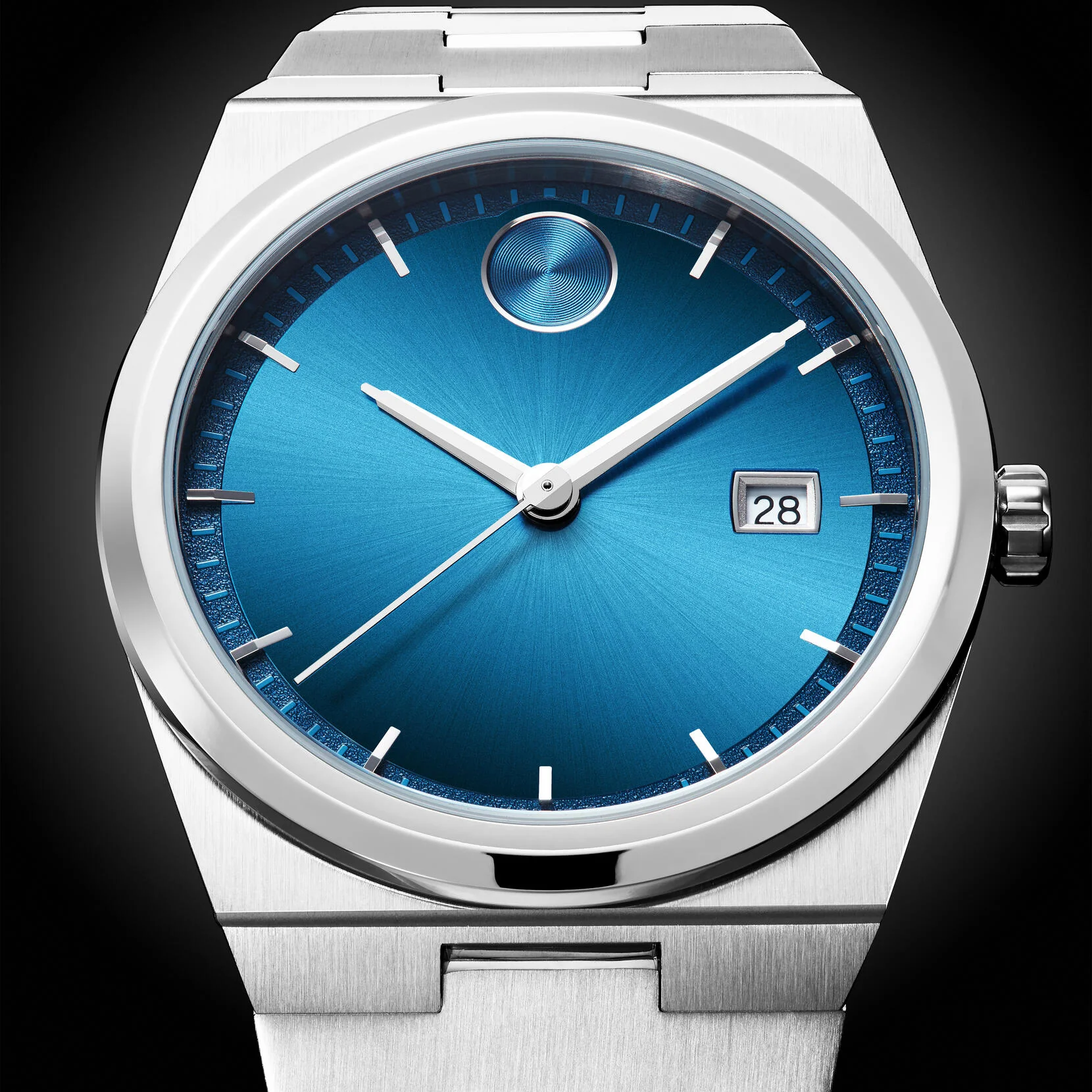 3601221 Reloj Movado Bold de hombre correa de metal - Image 2
